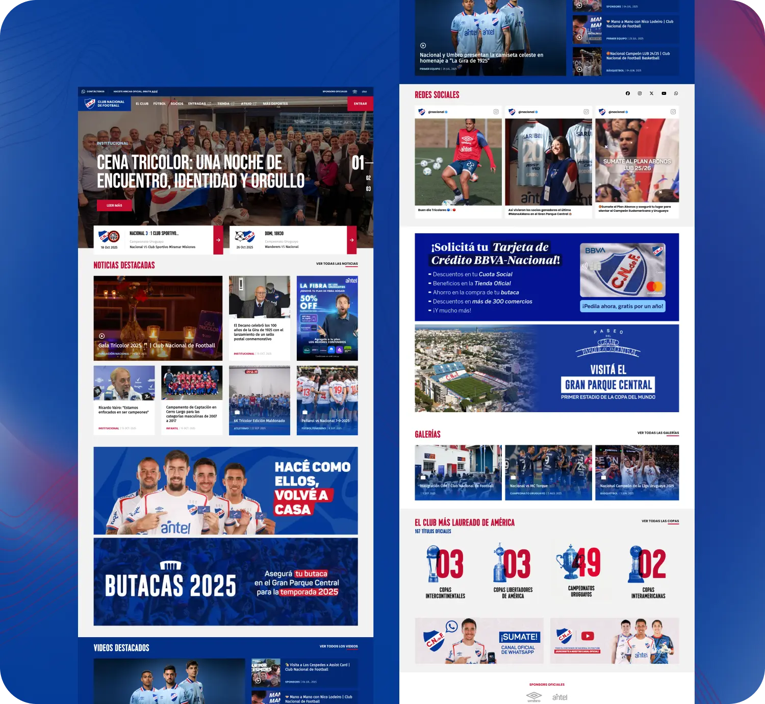 Club Nacional de Football website